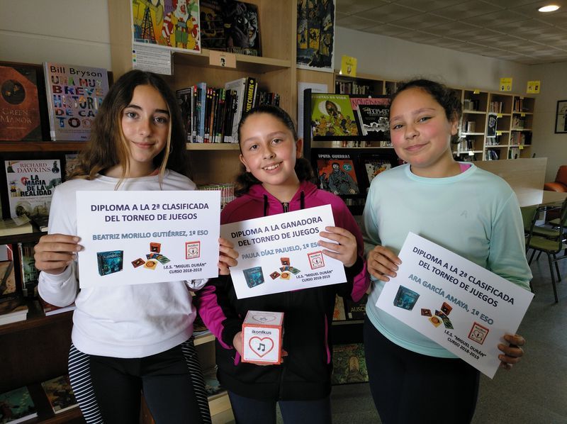 2019 04 05 Ganadores Torneo Juegos Mesa REDUCIDA
